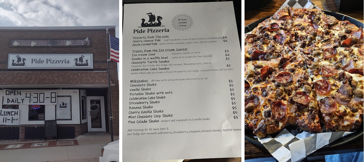 Pide Pizzeria Menu